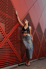 Twist Front Skirt