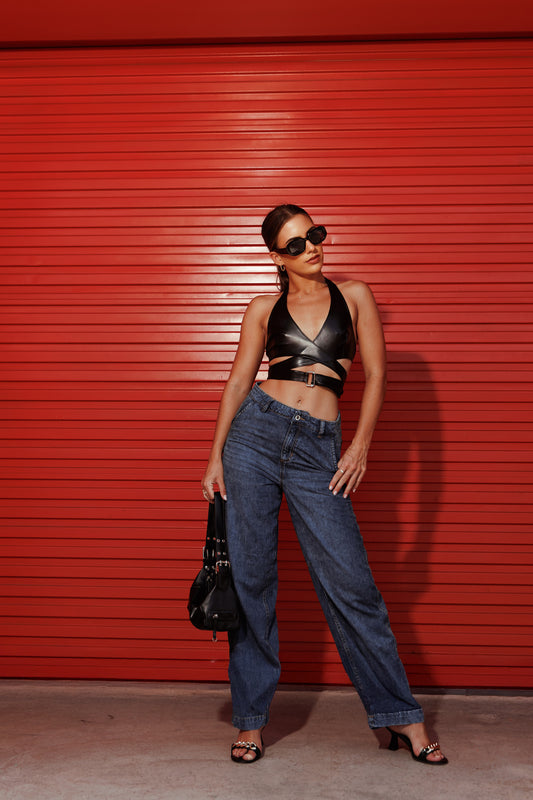 Downtown Ease Baggy Wide-Leg Jeans