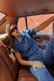 Urban Edge Cropped Denim Shirt