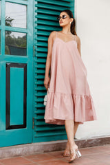 Barely Blush Midi Dress