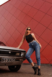 Elevate High-Rise Straight Denim