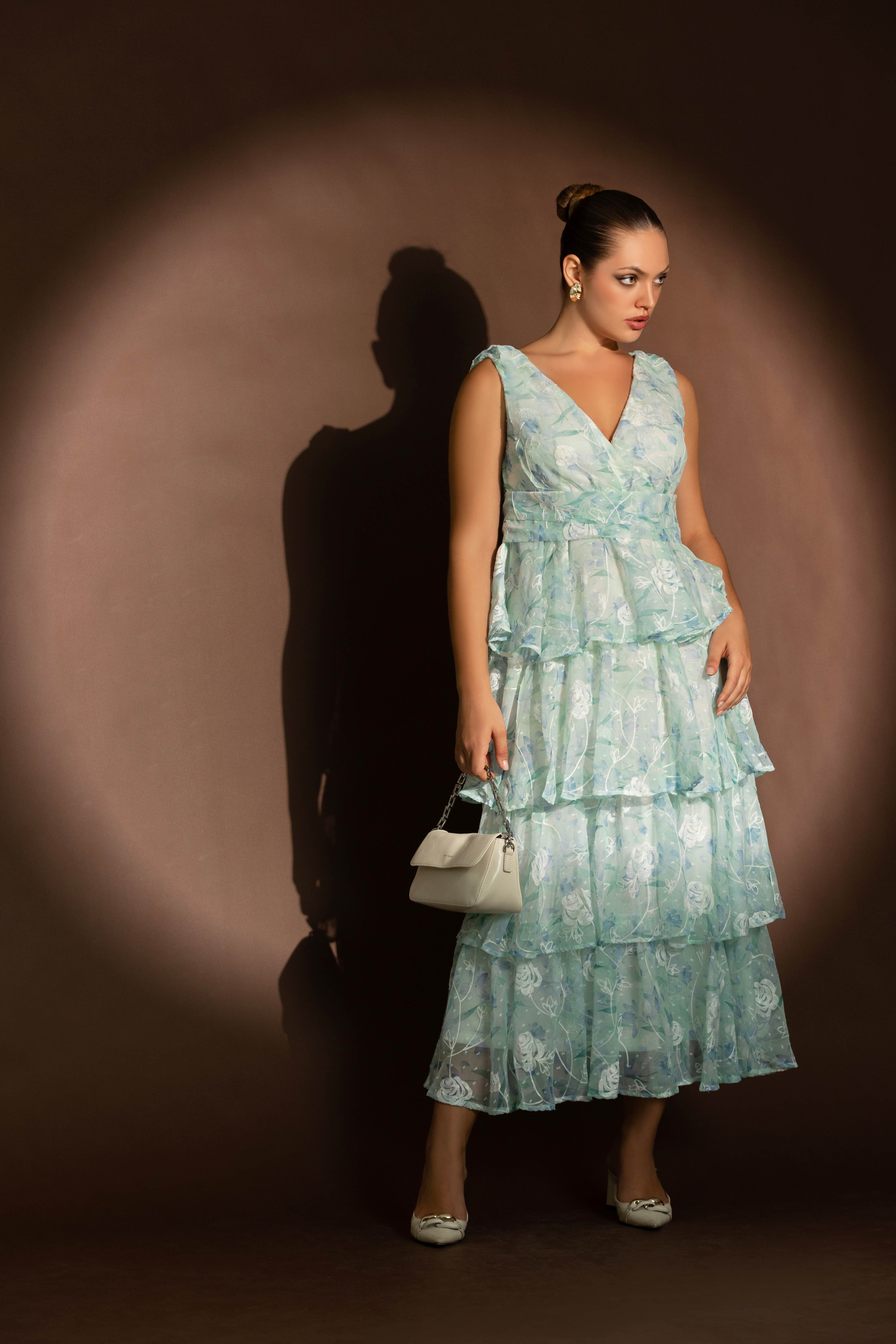 Soft Bloom Tiered Maxi