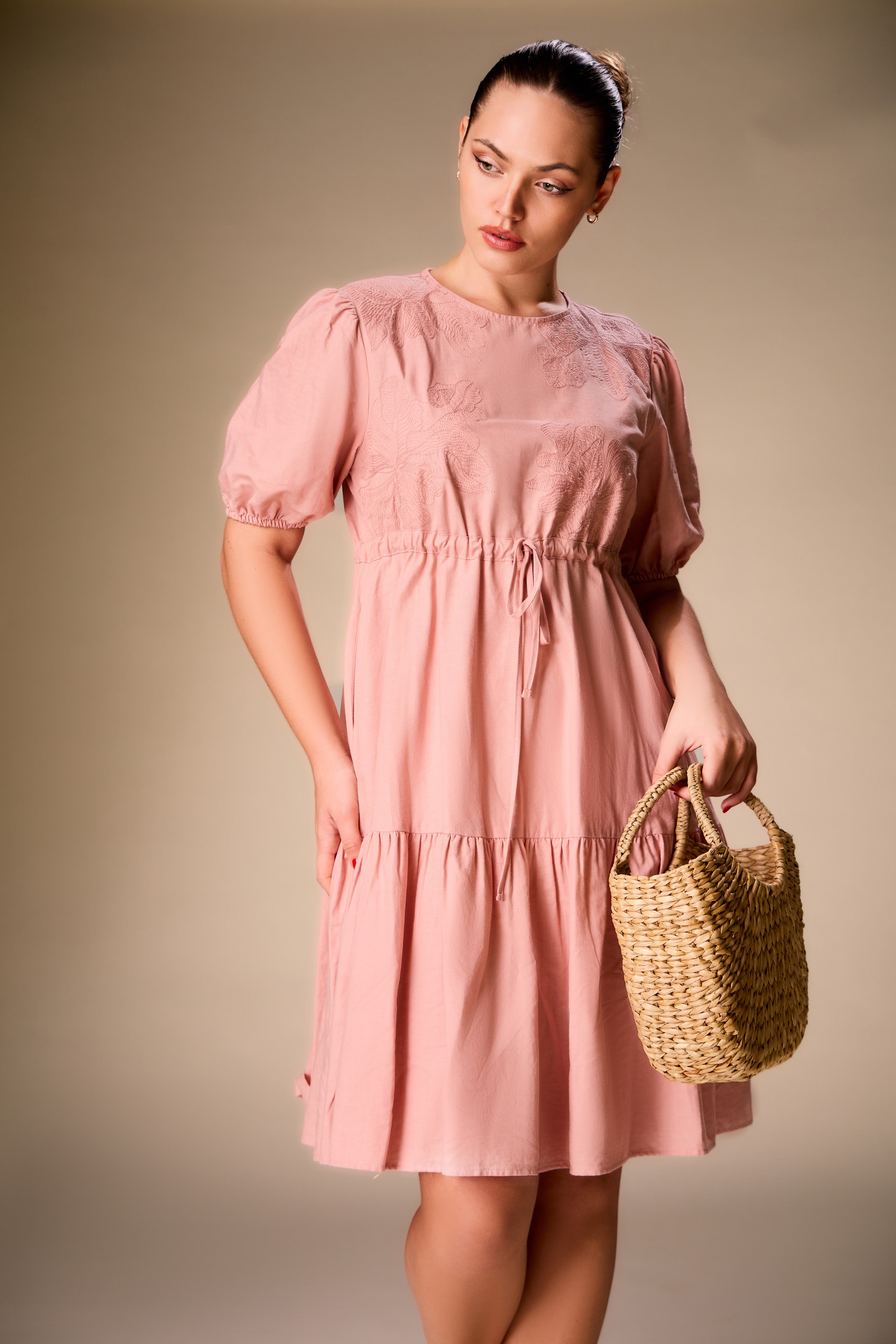 Graceful Weaves Linen Dress