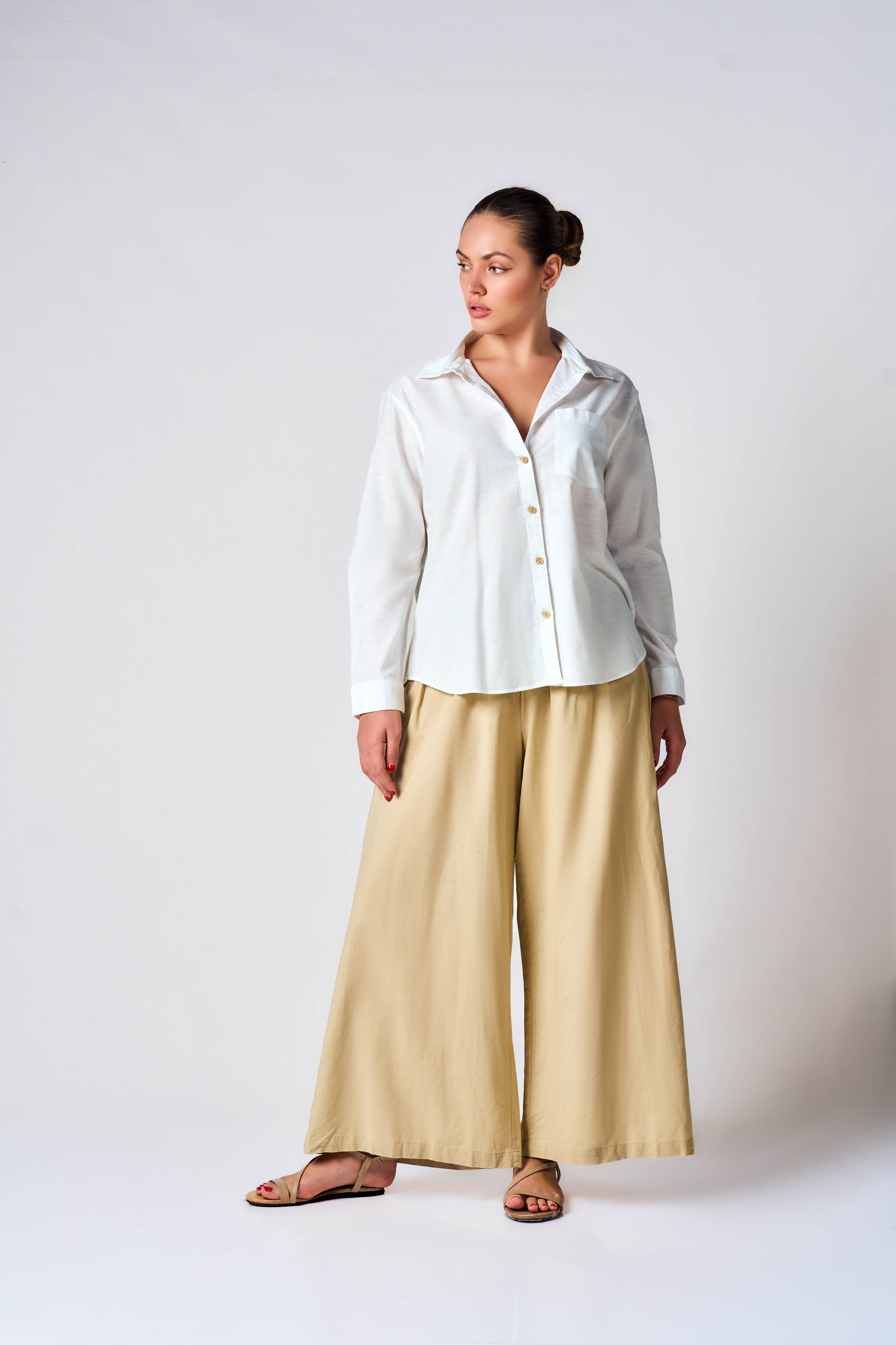 Lunara Loose Fitted Linen Shirt
