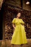 Moonlit Mirage Linen Dress