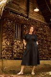 Moonlit Mirage Linen Dress
