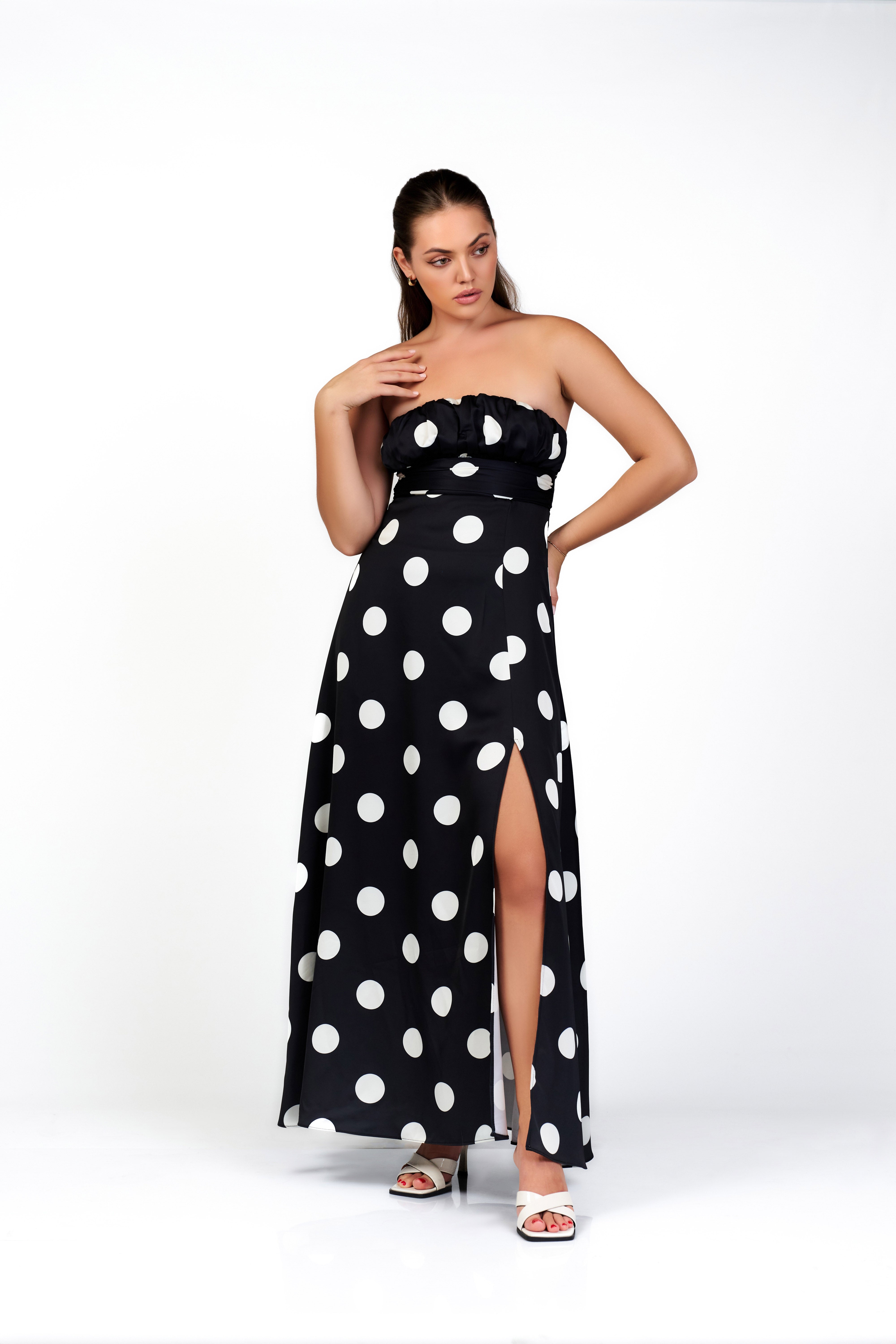 The Monroe Polka-Dot Gown