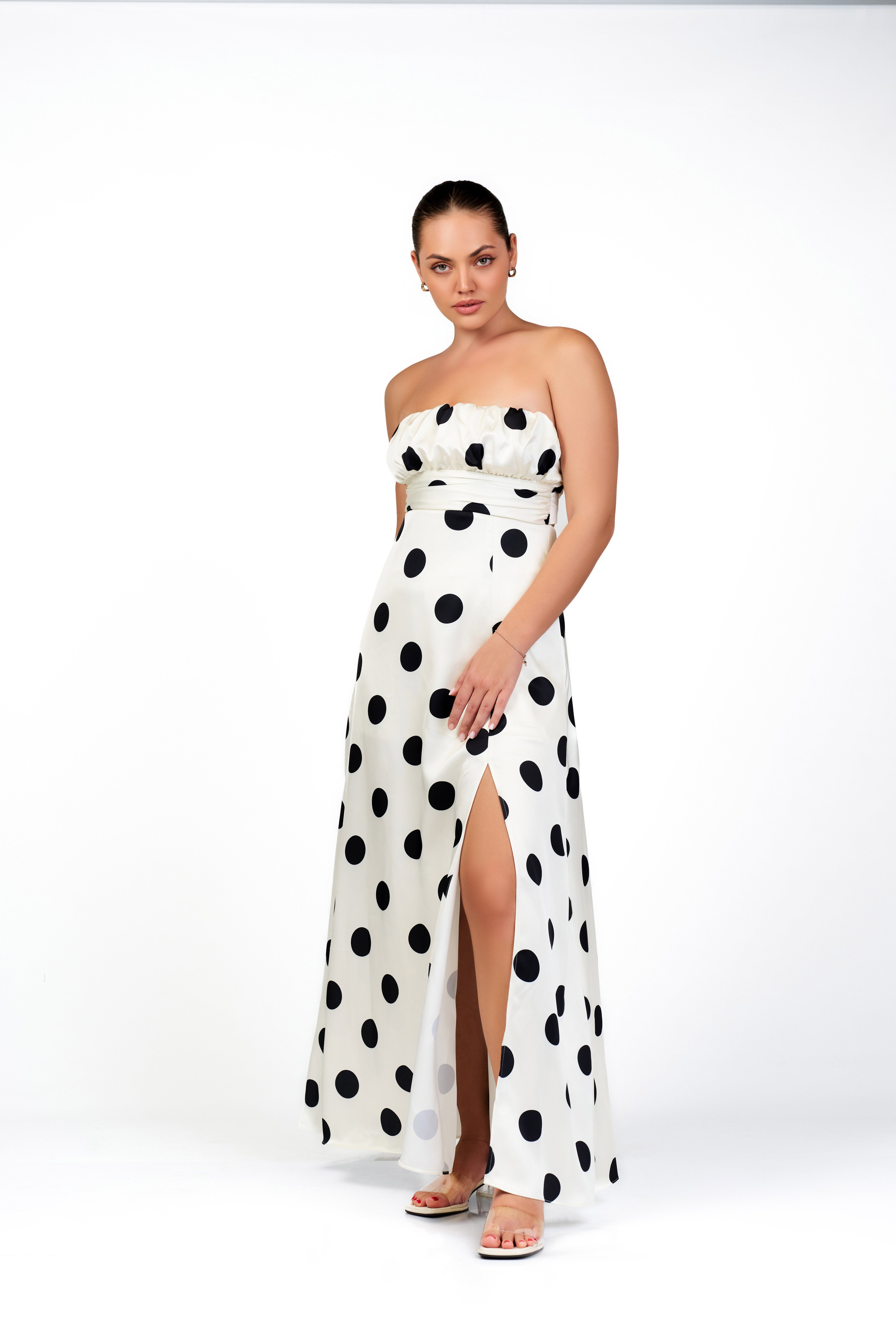 The Monroe Polka-Dot Gown