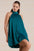Emerald Drift Halter dress