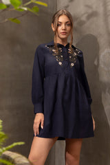 Layla Emb shirt Dress