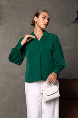 Executive Long Sleeve Collared Top