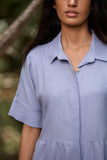 Zaya Petal Linen Dress