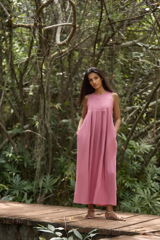 Rosalie Fern Linen Dress