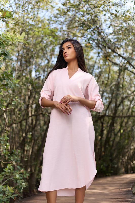 Nuvia Linen Shirt Dress