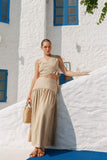 Sunkissed Sands Wrapped Crop Top