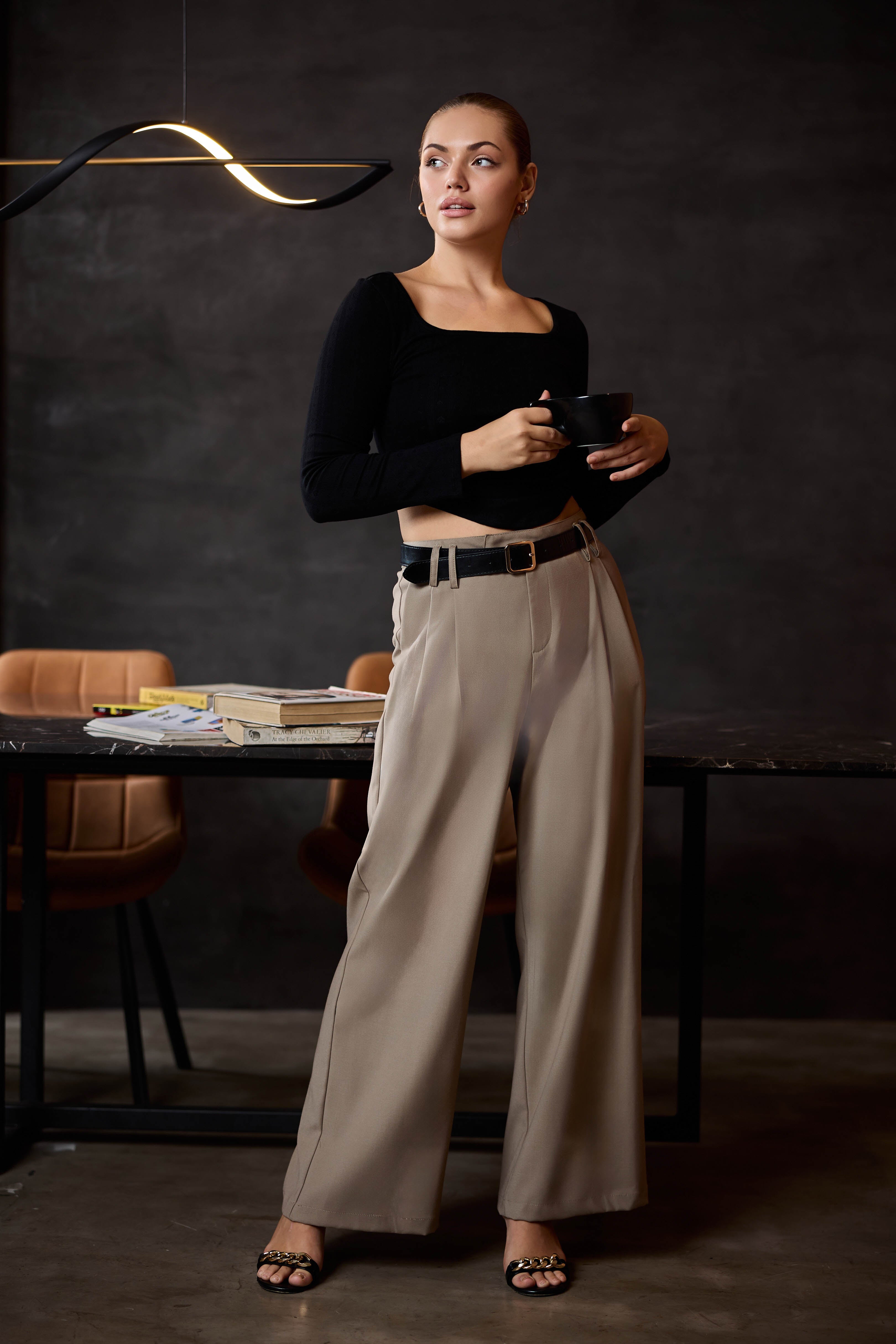 Flowy Tailored Work Wear Trouser