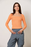 Squared Off Rib Tee