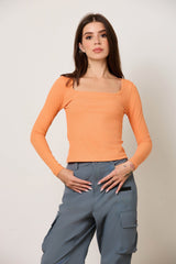 Squared Off Rib Tee