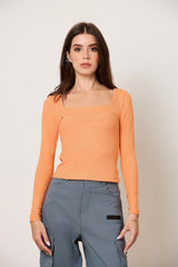 Squared Off Rib Tee