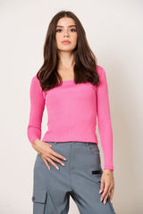 Squared Off Rib Tee