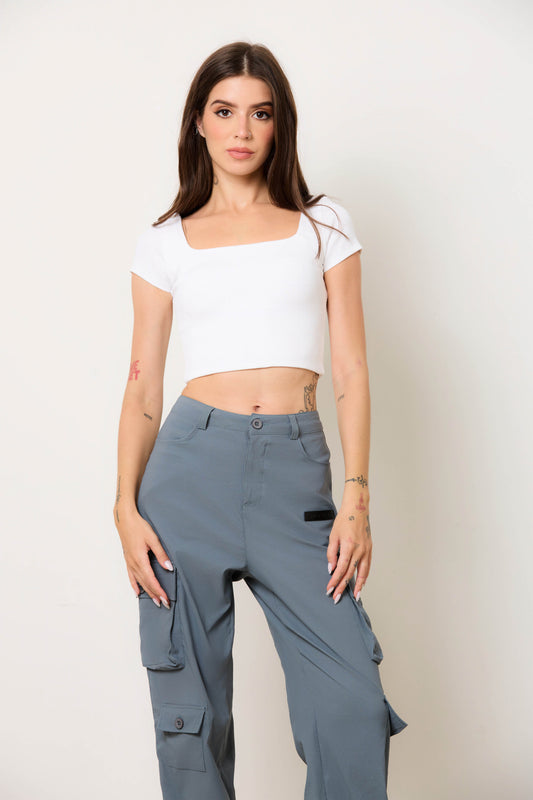 Squared Off Rib Tee