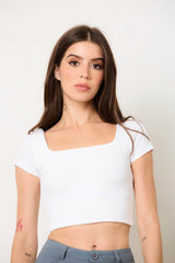 Squared Off Rib Tee