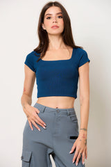 Squared Off Rib Tee