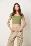 Squared Off Rib Tee