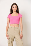 Squared Off Rib Tee
