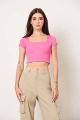 Squared Off Rib Tee