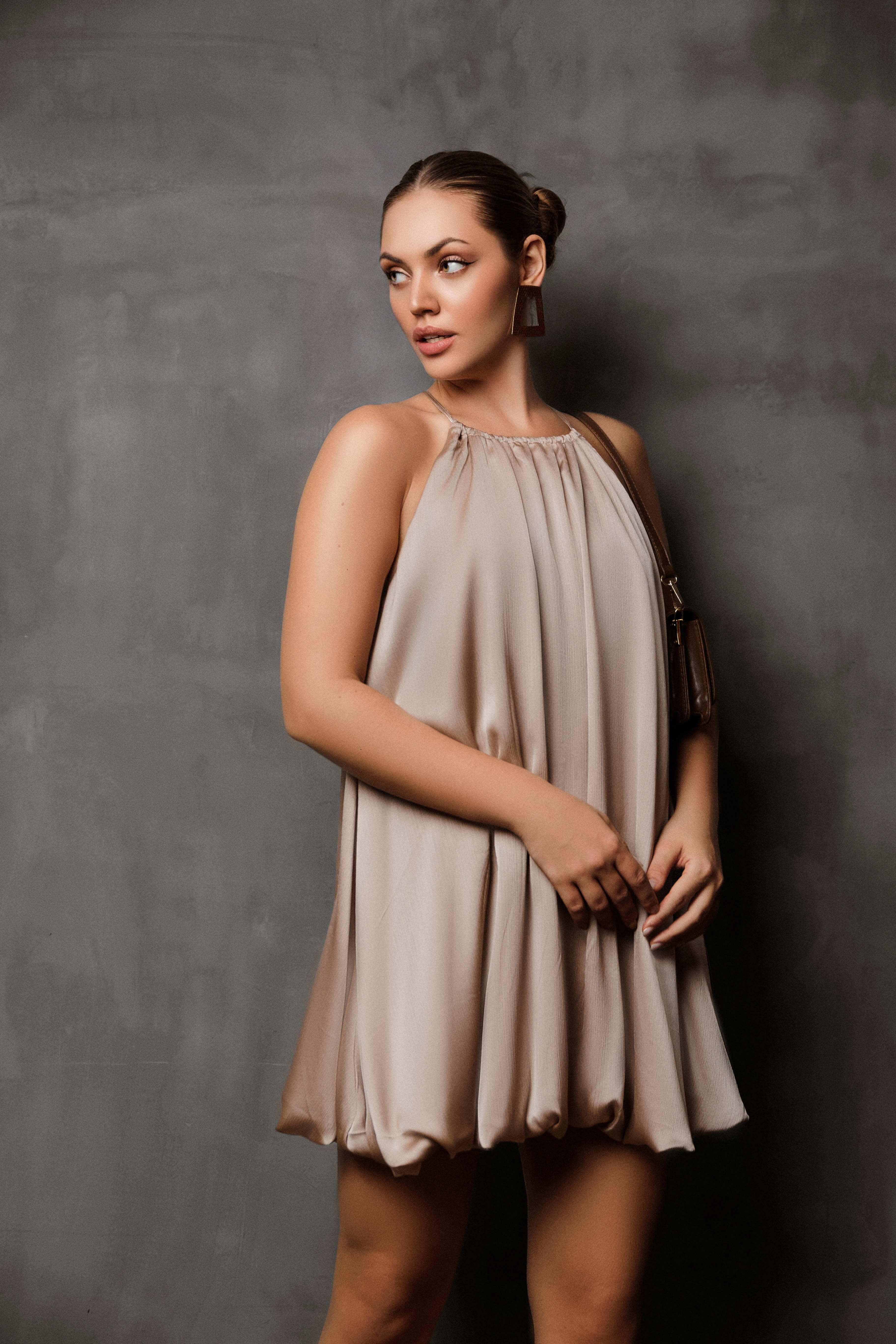 Bubble Bloom Mini Dress