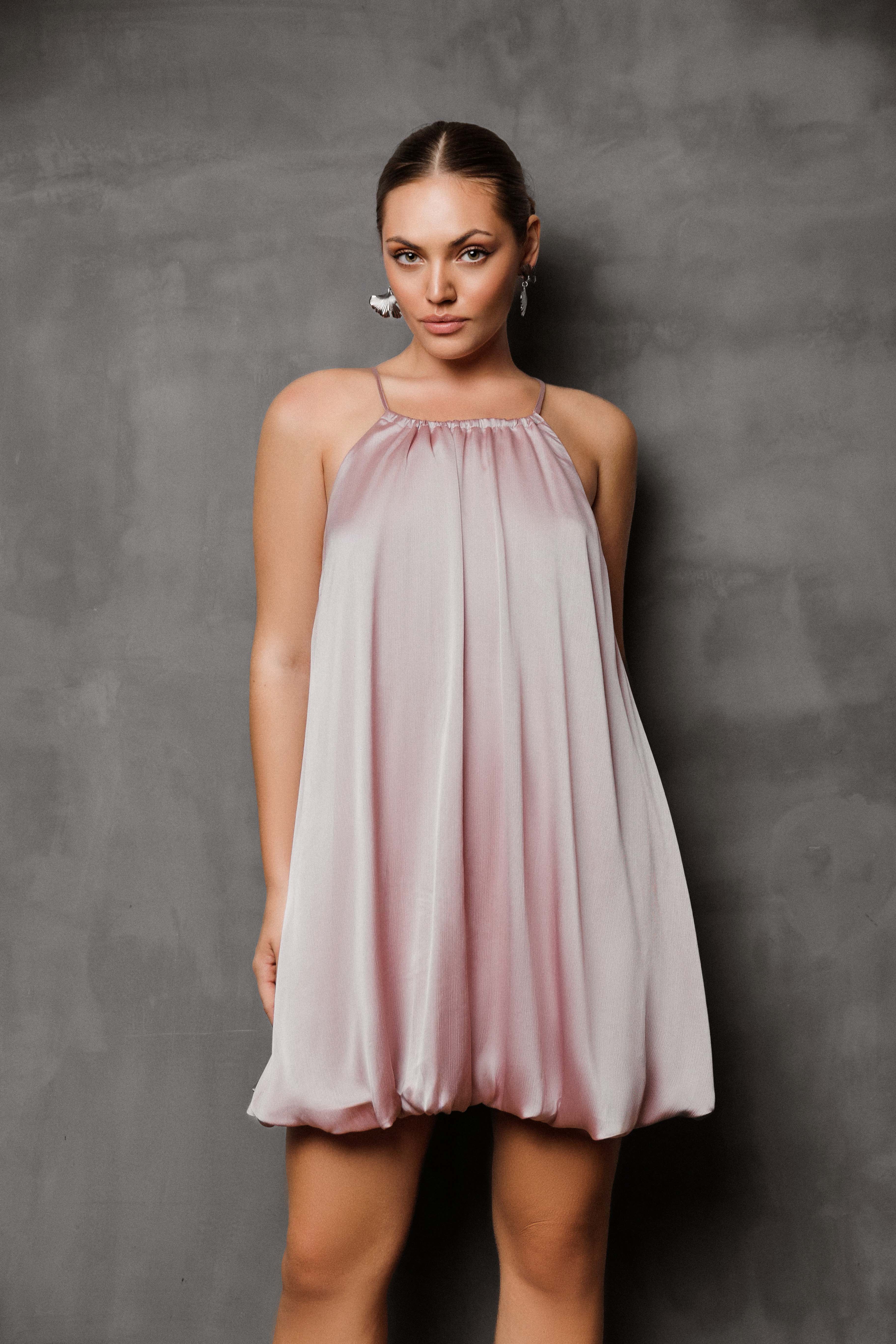 Bubble Bloom Mini Dress