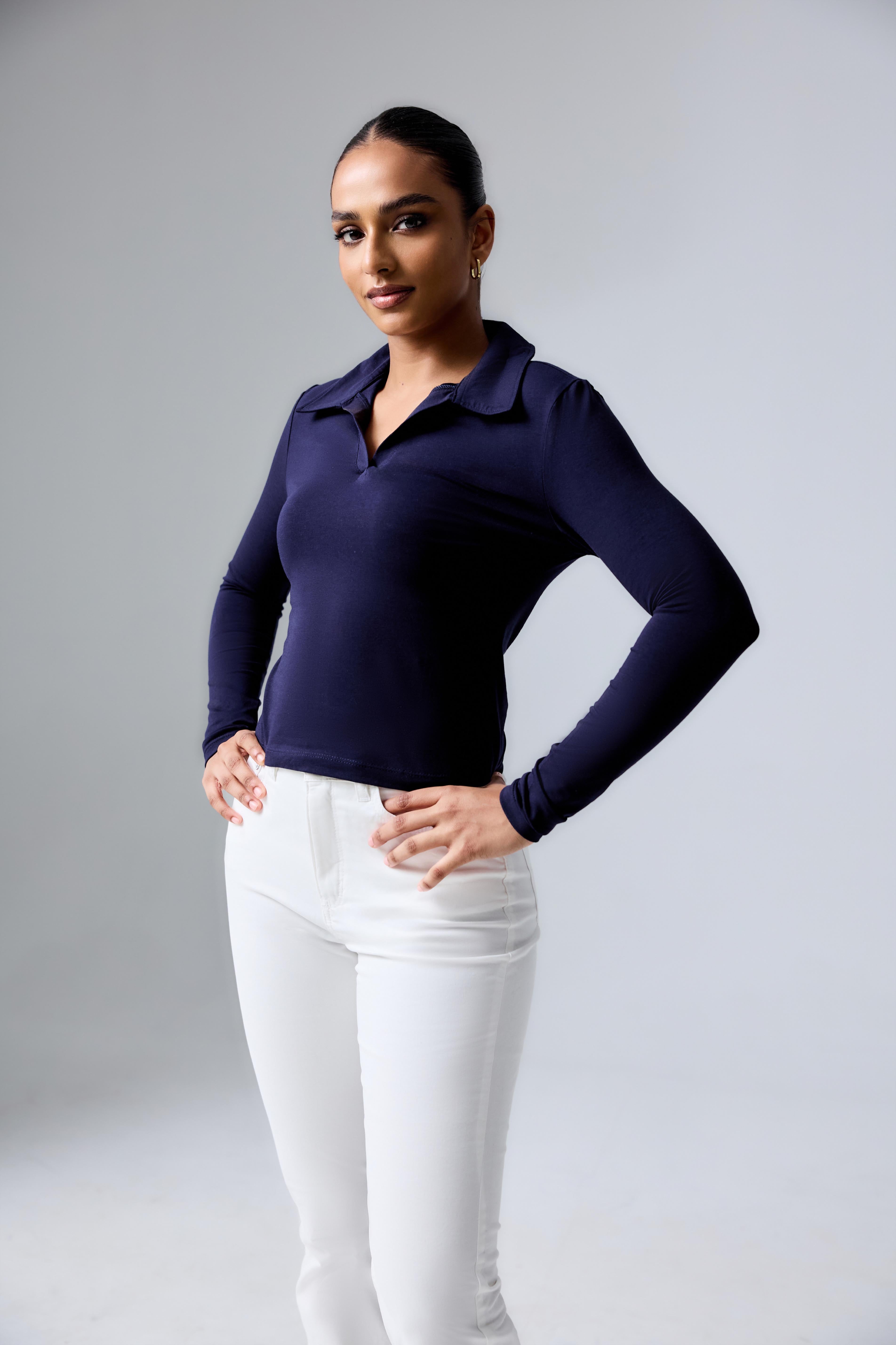 Evi Long Sleeve Polo