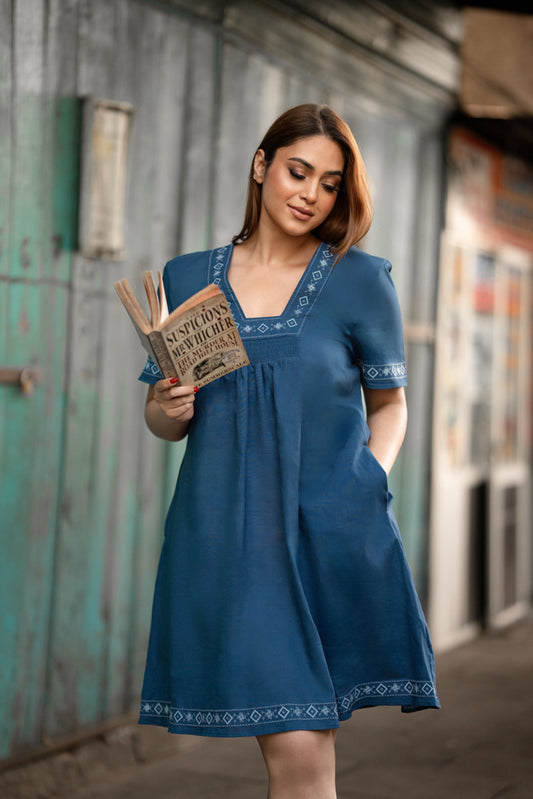 Boehme Solstice Linen Dress