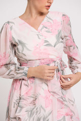 Leag Front Tie Short Dress