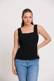 Yolanda Button Down Top
