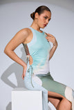 Ripple Cut Midi Dress