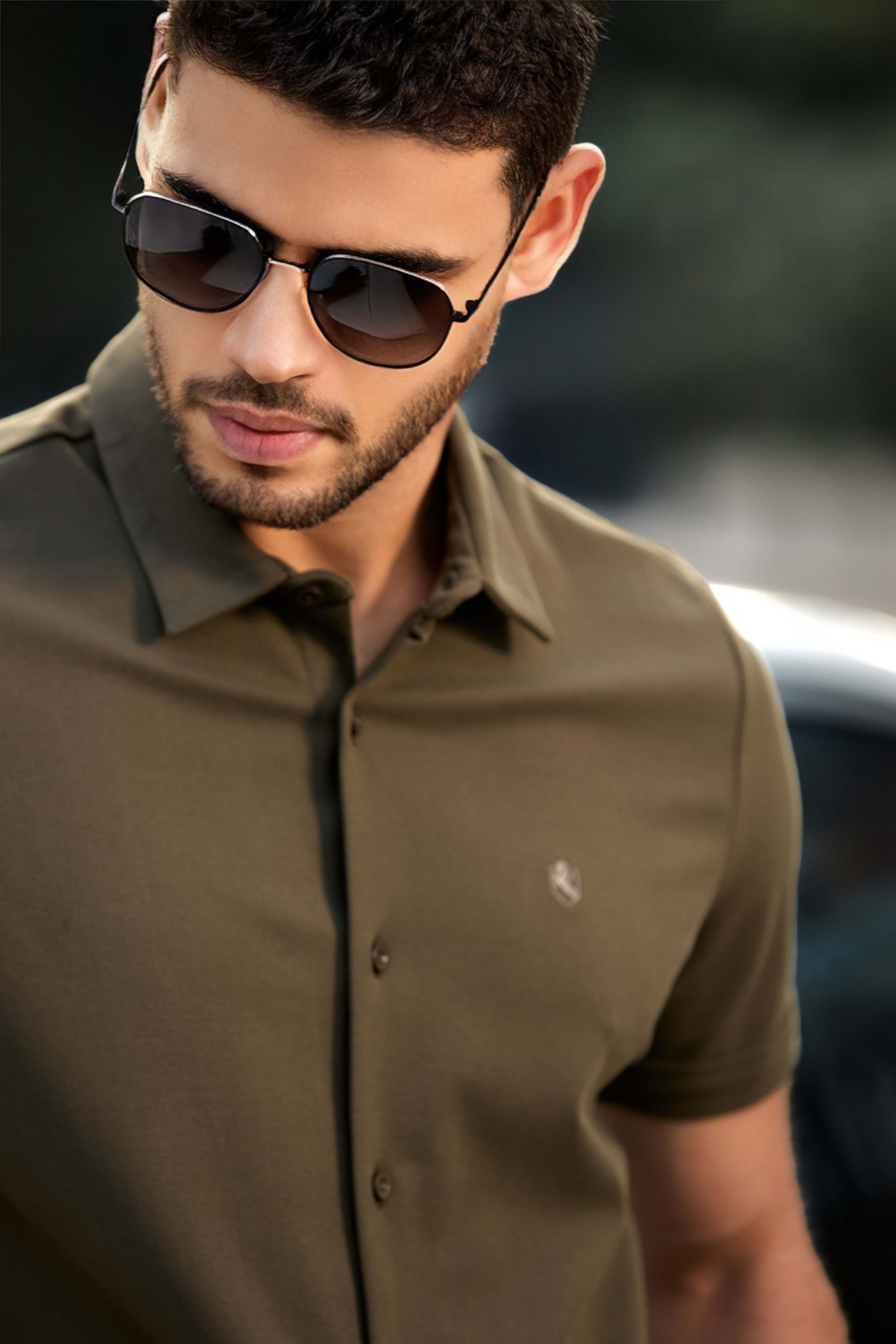 Luxe Knit Polo Shirt