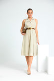 Civic Charm Sleeveless WW Dress