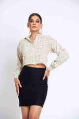 Summer Breeze Long Sleeve Crop Top