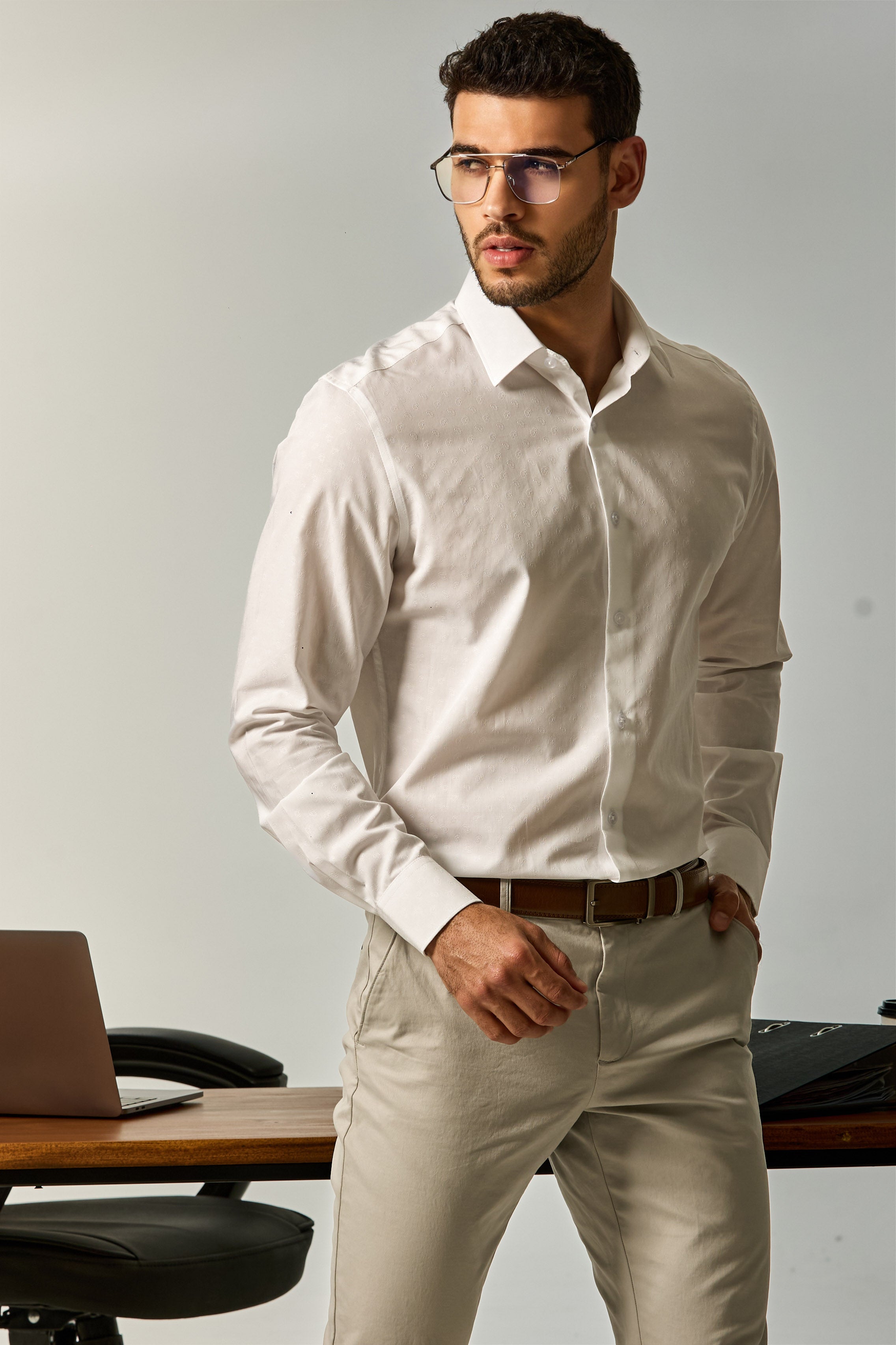 Signature Jacquard Shirt - Premium Luthai Collection