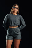 Waffle Luxe Crop
