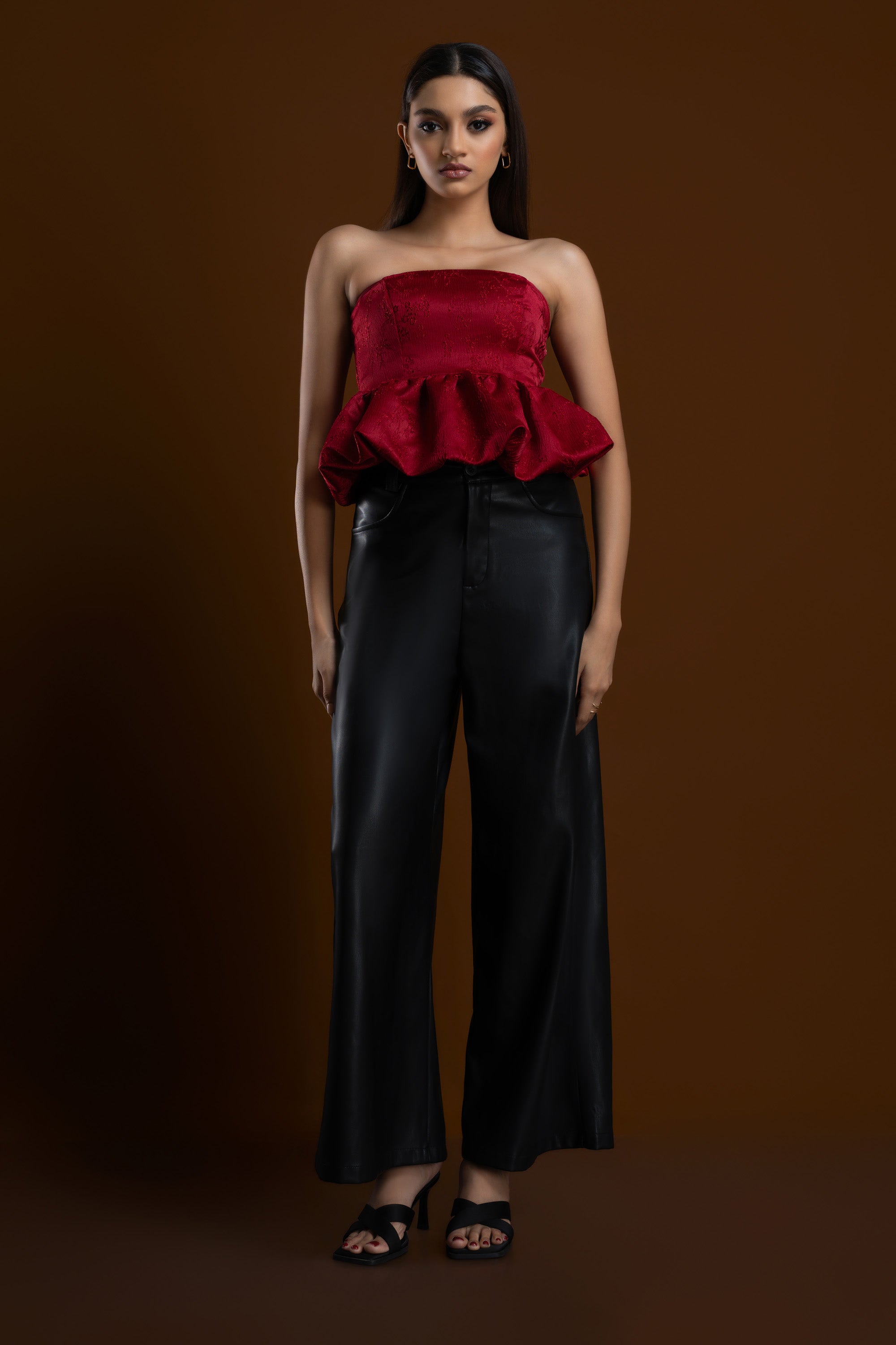 The Isabella Textured Peplum