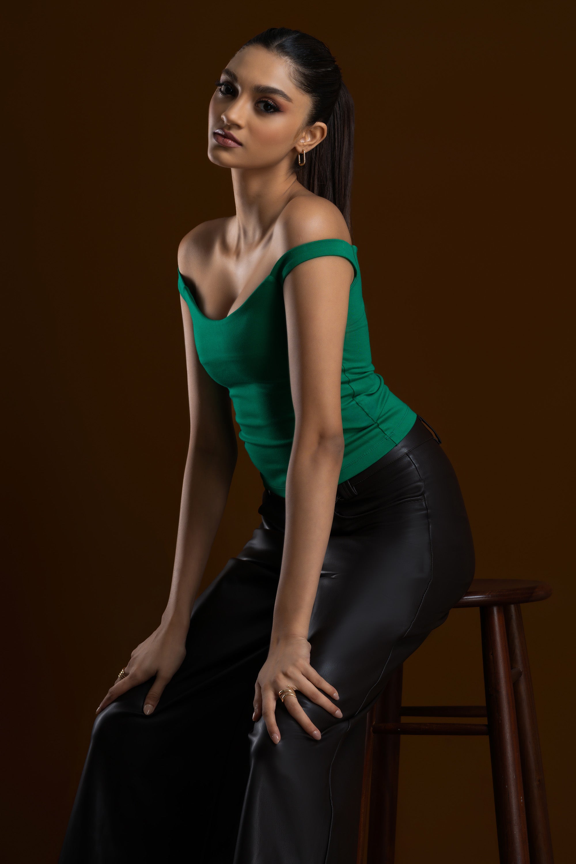 The Emerald Contour Top