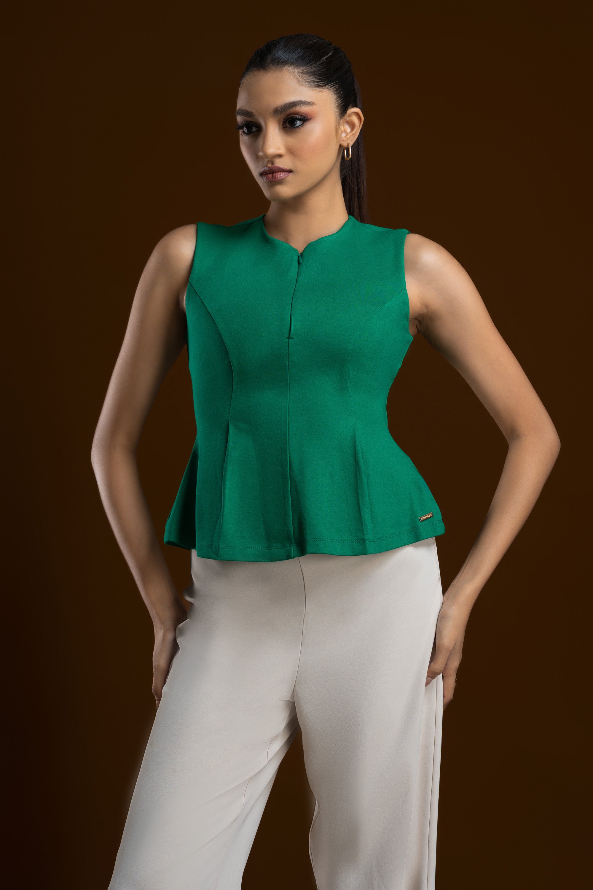 Garnet Flare Bodice top