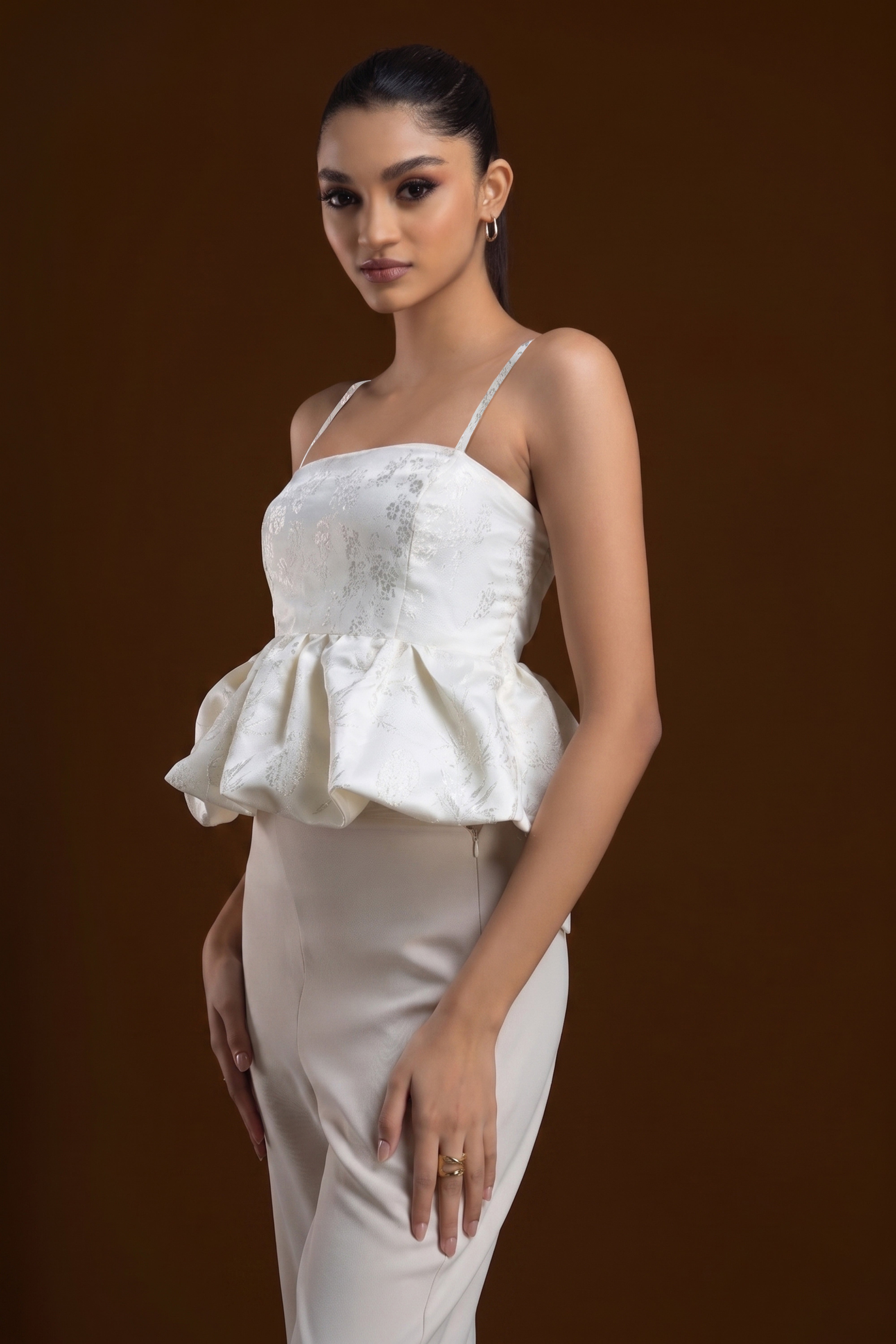 The Isabella Textured Peplum