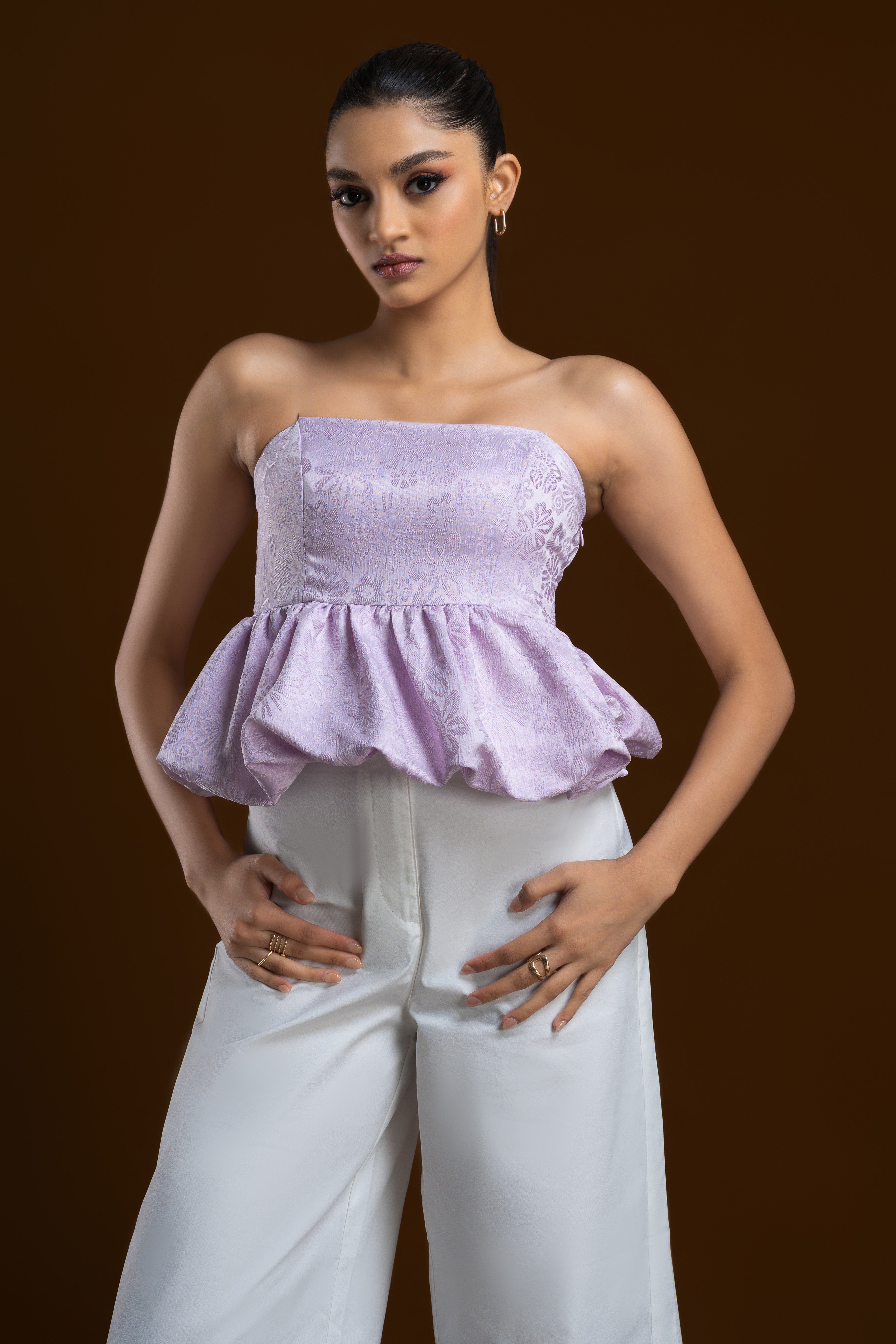 The Isabella Textured Peplum