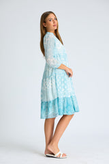 Nora Frill Midi Dress