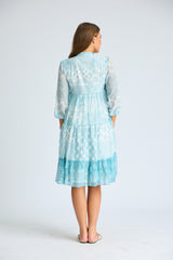 Nora Frill Midi Dress