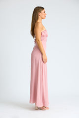 Slit & Sway Strapless Maxi